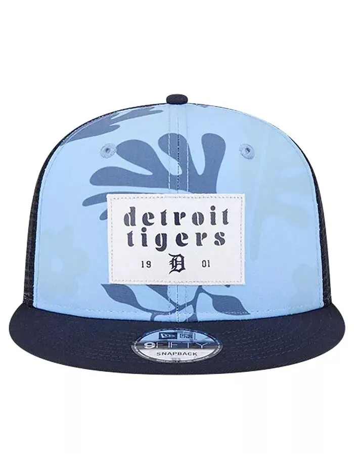 Мужская темно-синяя кепка-бикини Detroit Tigers Trucker 9FIFTY Snapback New Era — изображение 4 из 4