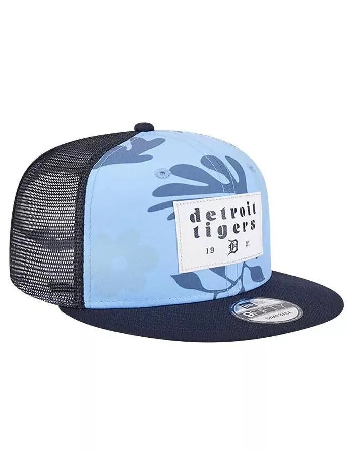 Мужская темно-синяя кепка Snapback Detroit Tigers Bikini Bottom Trucker 9FIFTY New Era — изображение 2 из 4, темно-синий