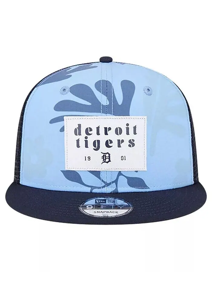 Мужская темно-синяя кепка Snapback Detroit Tigers Bikini Bottom Trucker 9FIFTY New Era — изображение 4 из 4, темно-синий