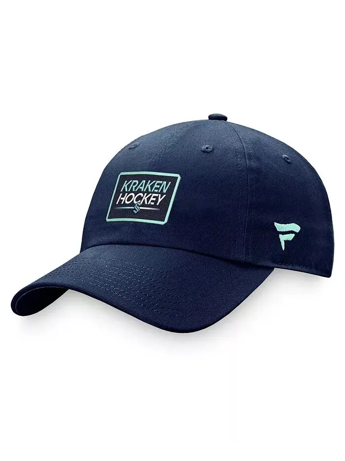 Женская шапка Deep Sea Blue Seattle Kraken Authentic Pro Rink Adjustable Fanatics