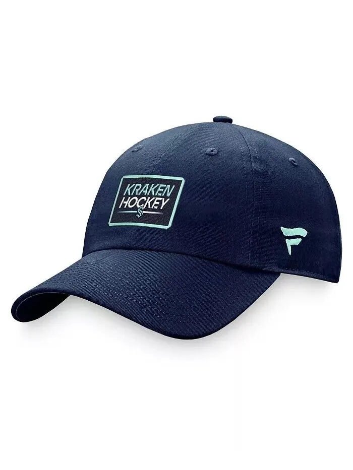 Женская регулируемая шапка темно-синего цвета Seattle Kraken Authentic Pro Rink Fanatics — изображение 1 из 3, глубокий синий