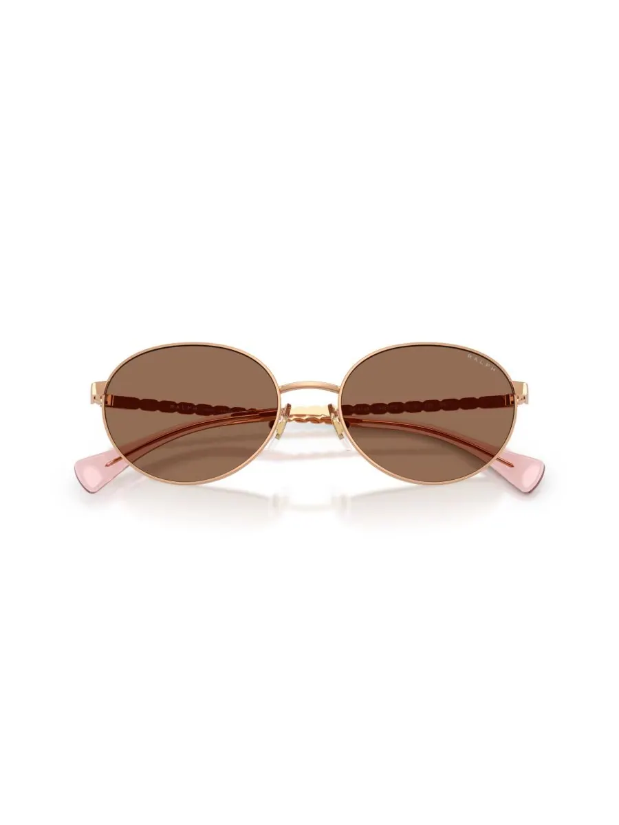 Женские овальные солнцезащитные очки, RA4148 Ralph by Ralph Lauren — изображение 5 из 5, розовый золотистый