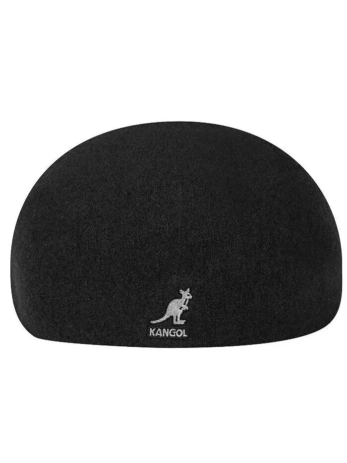 Мужская бесшовная шерстяная кепка Kangol 507 Ivy — изображение 2 из 2, черный