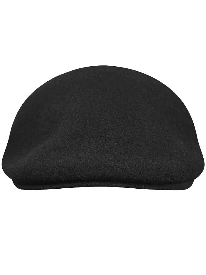 Мужские бесшовные шерстяные кепки 507 Ivy и кепки на плоской подошве Kangol — изображение 2 из 2, черный/золотистый