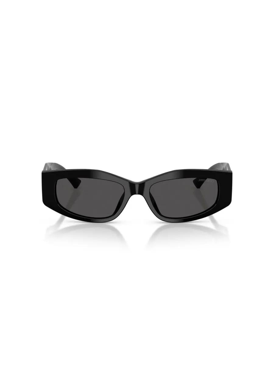 Женские солнцезащитные очки с геометрическим рисунком, JC5046BU Jimmy Choo — изображение 2 из 5, черный