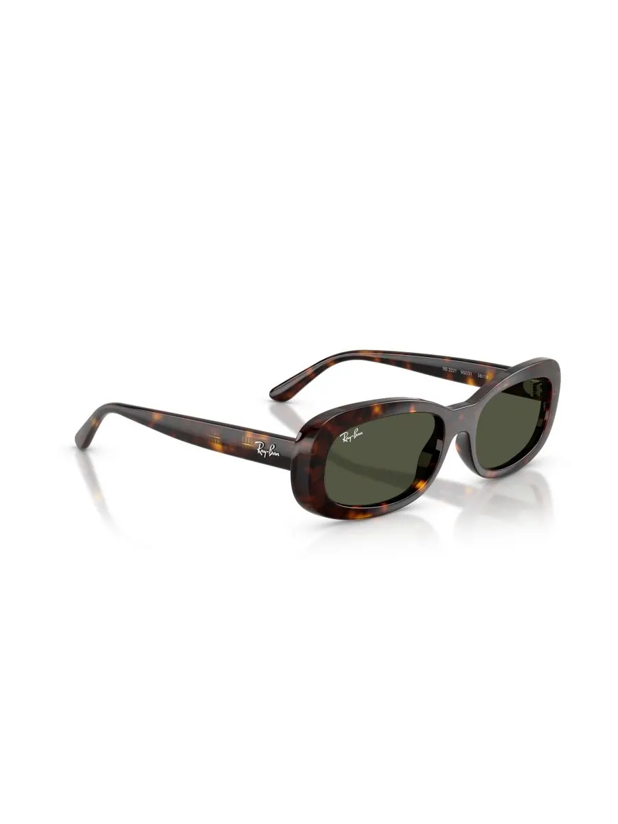 Женские овальные солнцезащитные очки, RB2221 Ray-Ban — изображение 2 из 5, коричневый