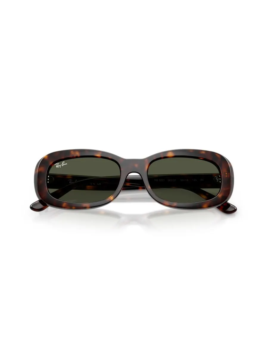 Женские овальные солнцезащитные очки, RB2221 Ray-Ban — изображение 3 из 5, коричневый