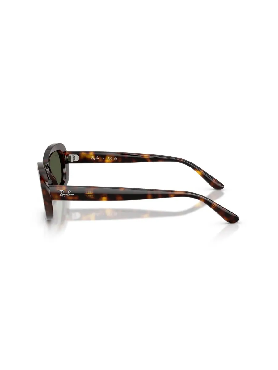 Женские овальные солнцезащитные очки, RB2221 Ray-Ban — изображение 5 из 5, коричневый