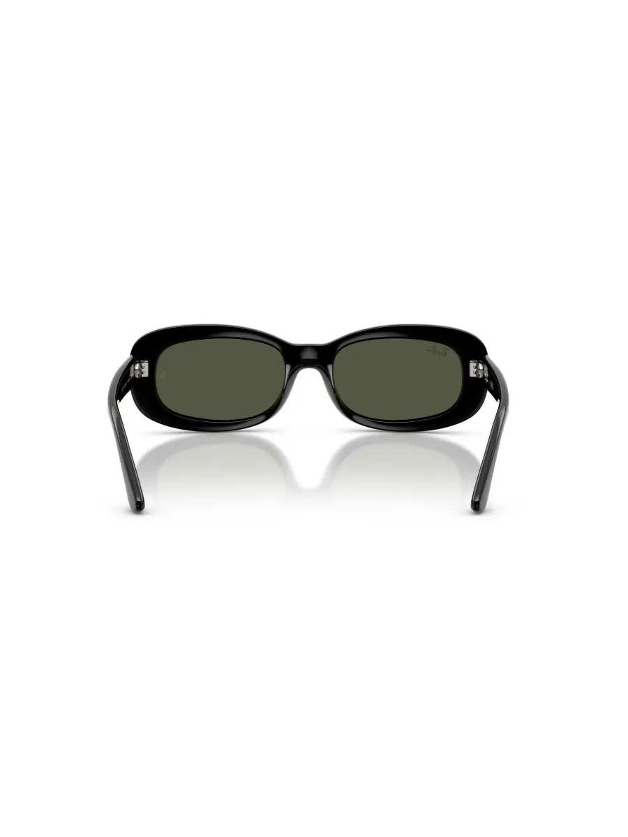 Женские овальные солнцезащитные очки, RB2221 Ray-Ban — изображение 4 из 5, черный зеленый