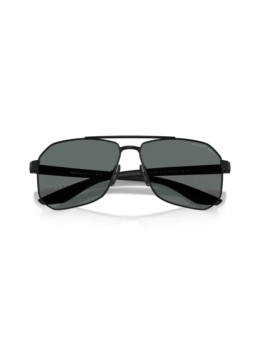 Мужские поляризованные солнцезащитные очки, PS A53S PRADA LINEA ROSSA — изображение 2 из 6, черный