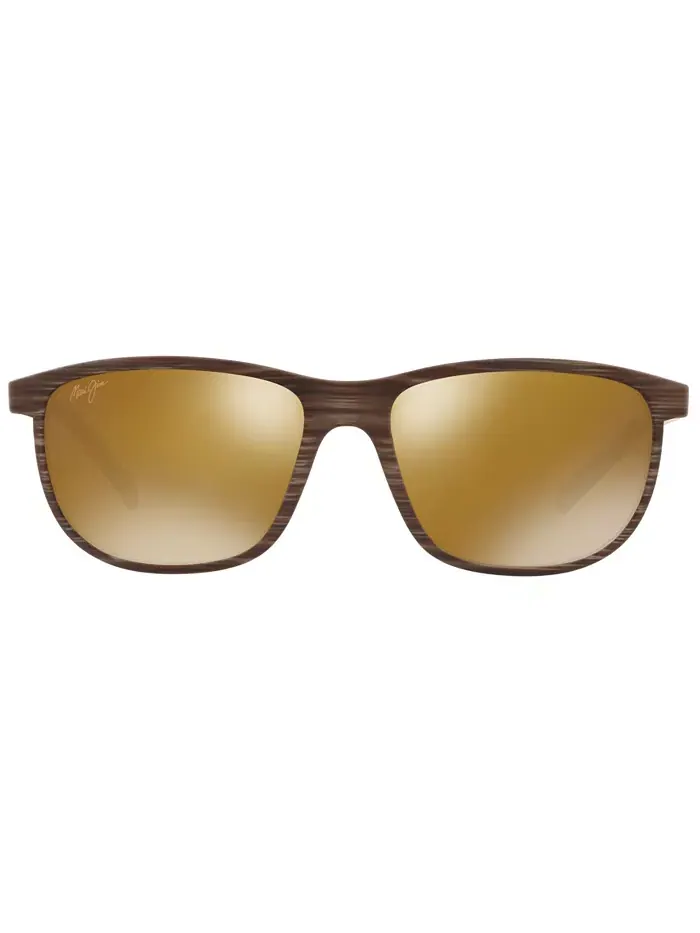Унисекс поляризованные солнцезащитные очки Dragon's Teeth, MJ000608 Maui Jim — изображение 2 из 6, коричневый