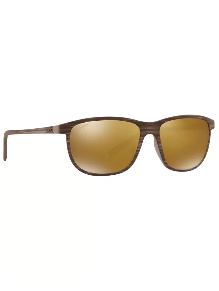 Унисекс поляризованные солнцезащитные очки Dragon's Teeth, MJ000608 Maui Jim — изображение 3 из 6, коричневый