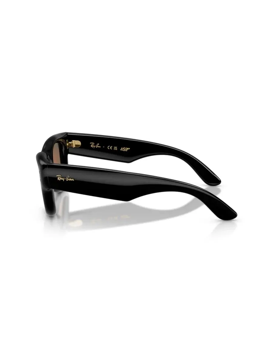 Солнцезащитные очки квадратные из нейлона Wayfarer Puffer Ray-Ban — изображение 3 из 6, черный