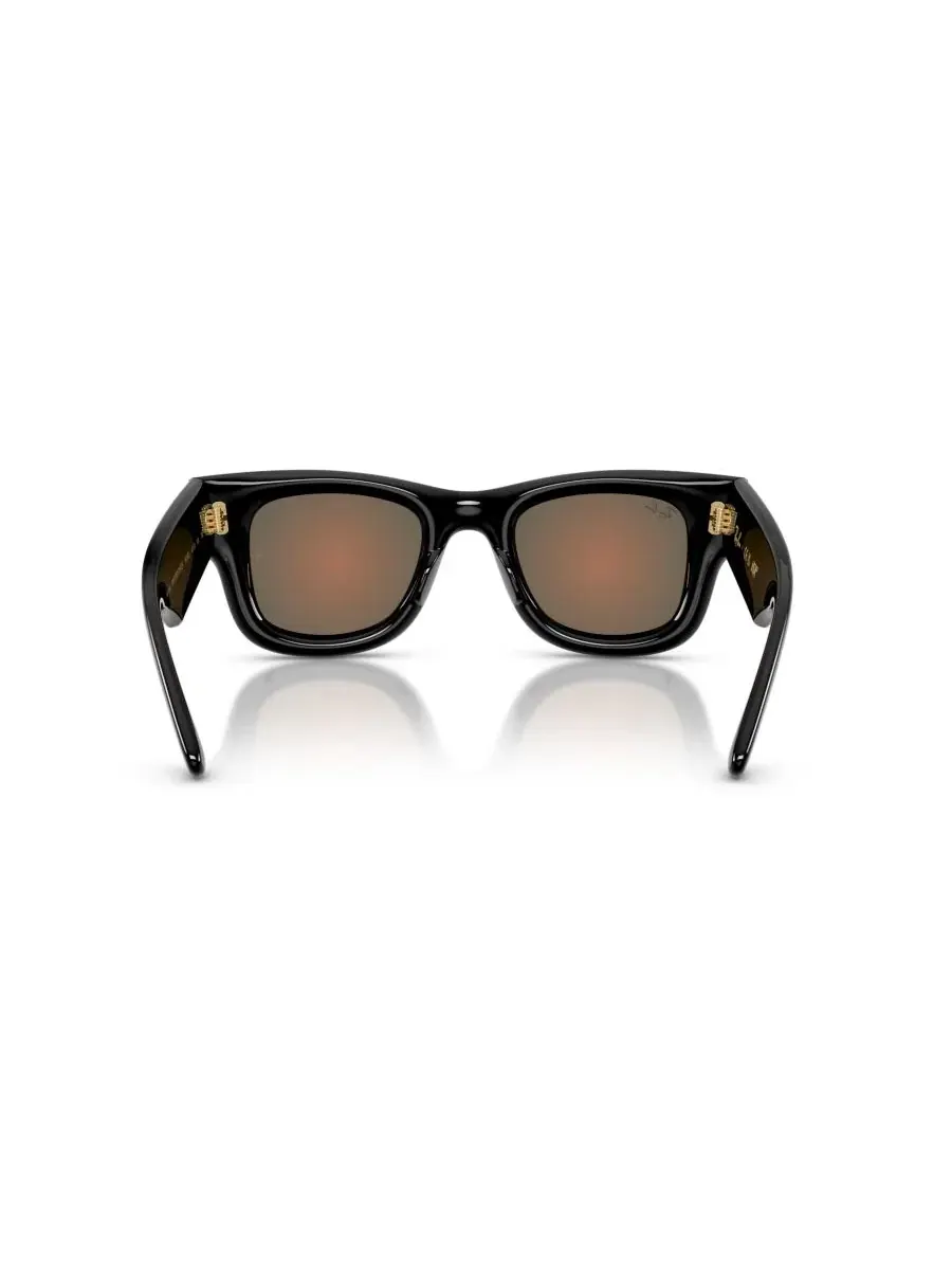 Солнцезащитные очки квадратные из нейлона Wayfarer Puffer Ray-Ban — изображение 4 из 6, черный
