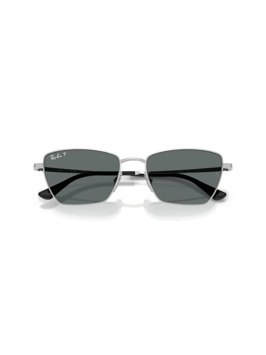 Солнцезащитные очки унисекс с поляризацией, RB3783 Ray-Ban — изображение 5 из 8, серебряный