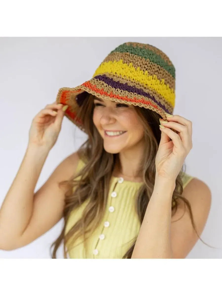 Женская панама из рафии Headbands Of Hope — изображение 2 из 11, мульти