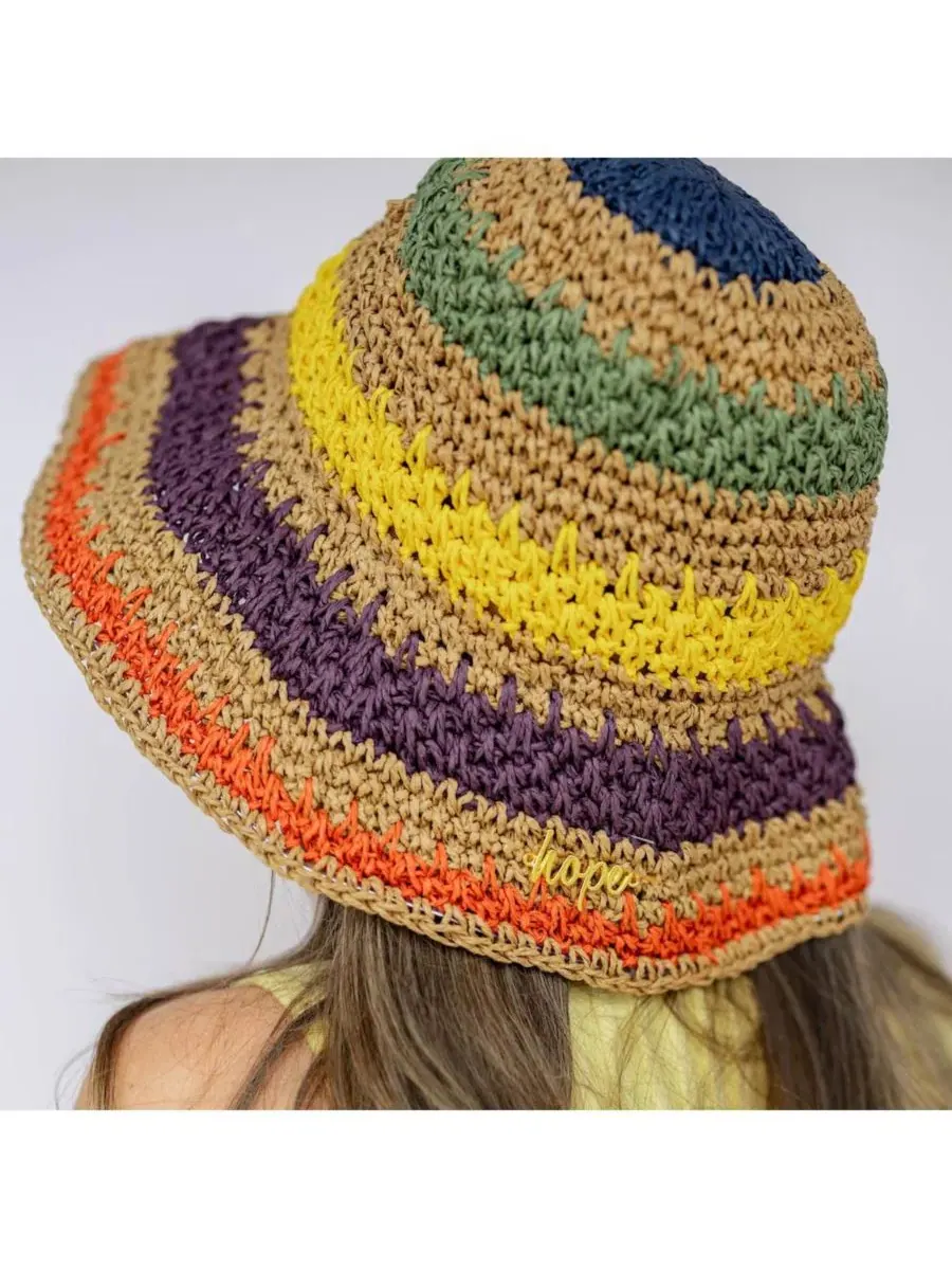 Женская панама из рафии Headbands Of Hope — изображение 3 из 11, мульти