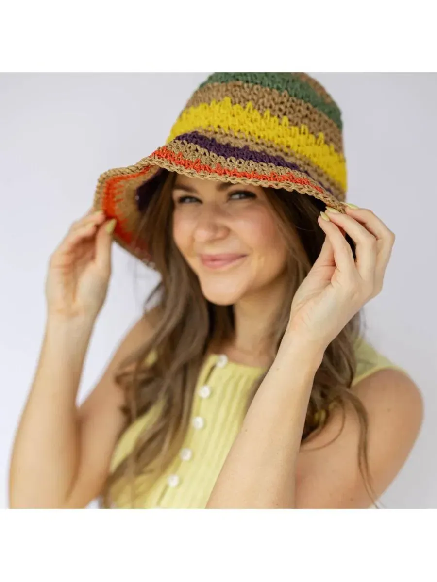 Женская панама из рафии Headbands Of Hope — изображение 4 из 11, мульти
