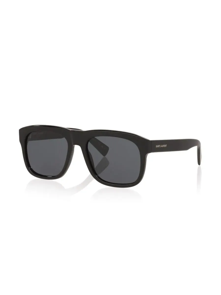 Мужские прямоугольные солнцезащитные очки, SL 558 YS000427 Saint Laurent — изображение 1 из 7, черный