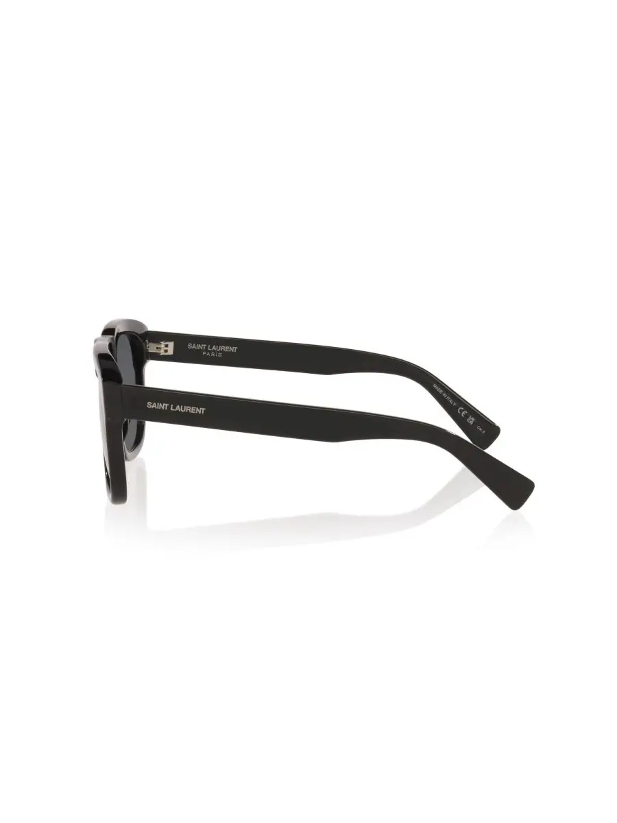Мужские прямоугольные солнцезащитные очки, SL 558 YS000427 Saint Laurent — изображение 3 из 7, черный