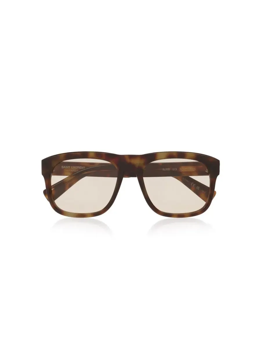 Мужские прямоугольные солнцезащитные очки, SL 558 YS000427 Saint Laurent — изображение 6 из 7, коричневый