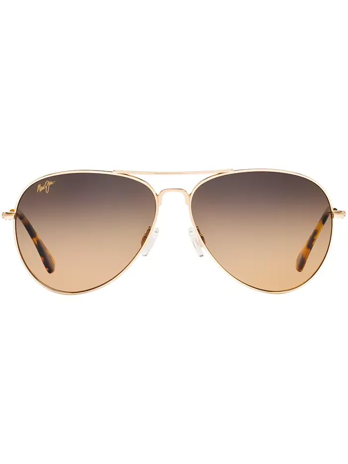 Поляризационные солнцезащитные очки Mavericks, 264 Maui Jim — изображение 2 из 9, золотистый