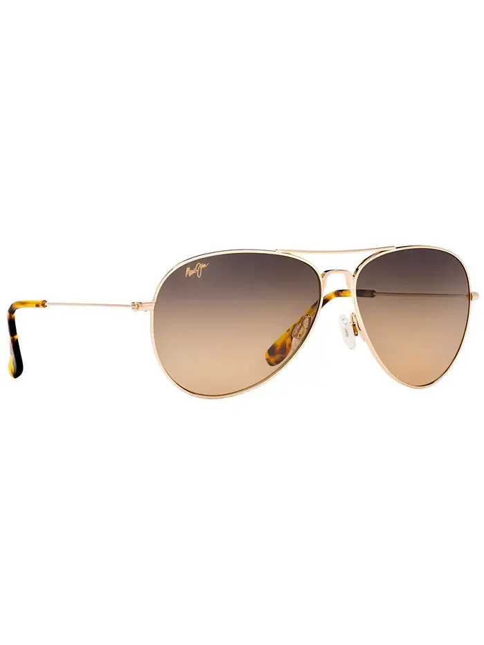 Поляризационные солнцезащитные очки Mavericks, 264 Maui Jim — изображение 5 из 9, золотистый