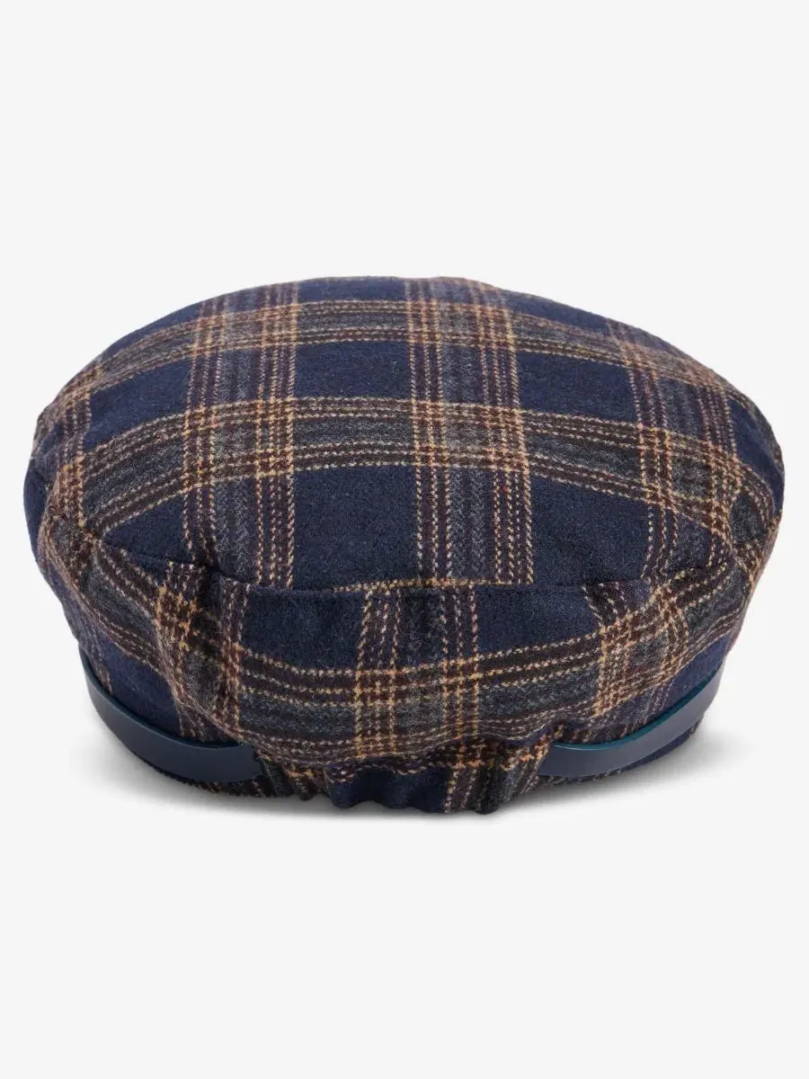 Кепка-кондуктор Plaid Horsebit Conductor Cap I.N.C. International Concepts — изображение 2 из 4, темно-синий