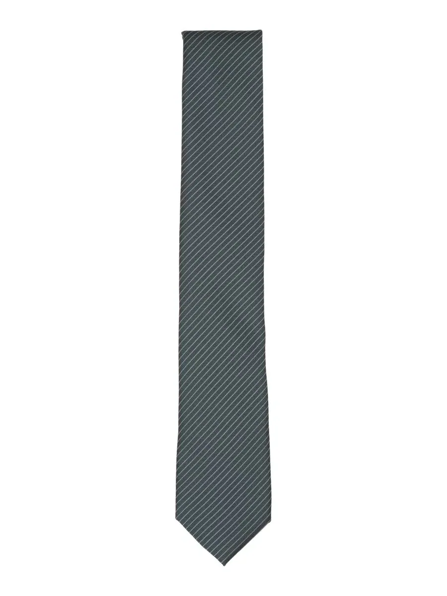 Галстук зауженный с мелким рисунком Aero Fine Line Stripe Slim Alfani — изображение 2 из 3, бирюзовый