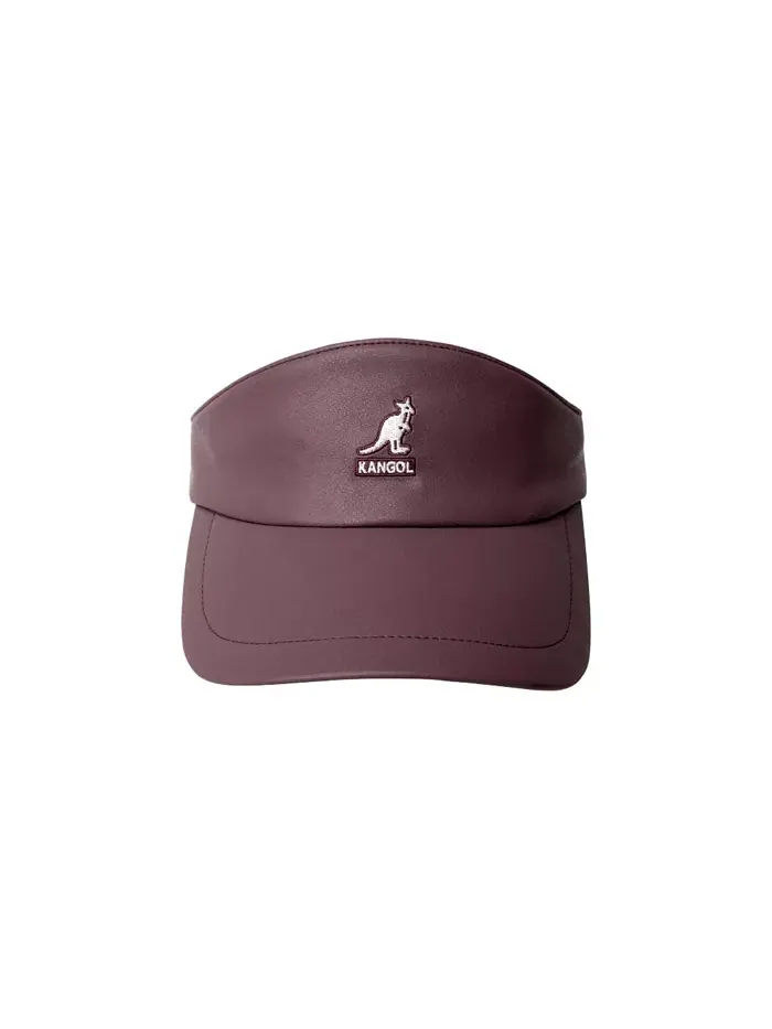 Козырек из искусственной кожи Kangol — изображение 2 из 2, фиолетовый
