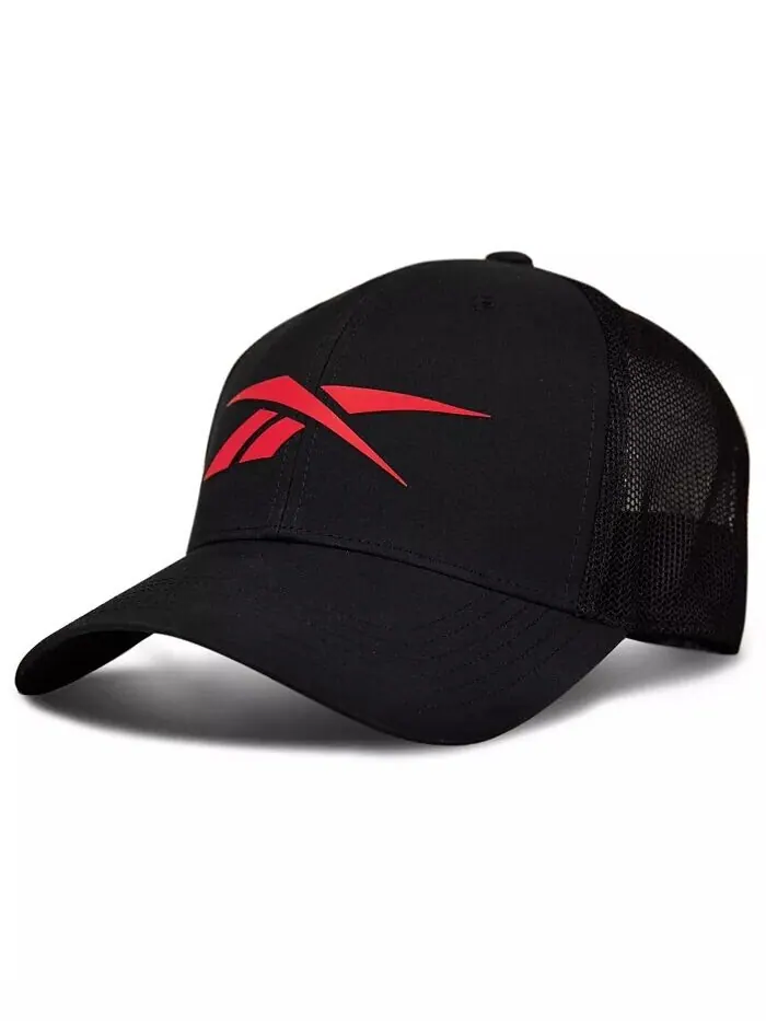 Элитная мужская сетчатая кепка сзади Reebok — изображение 3 из 6, черный
