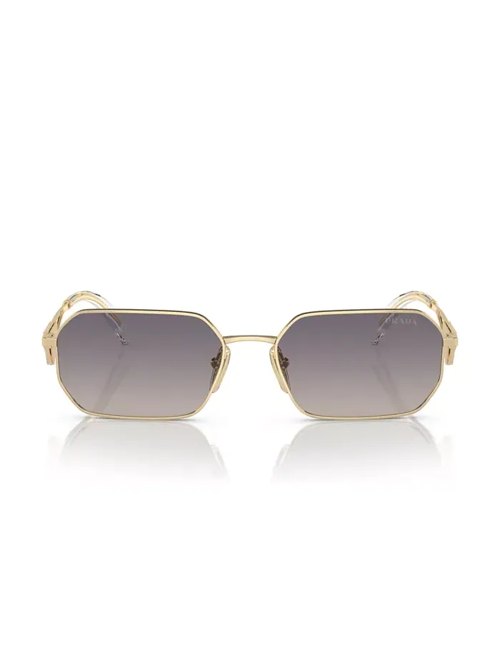 Женские солнцезащитные очки Symbole Geometric, модель PR A51S PRADA — изображение 5 из 6, бледный золотистый