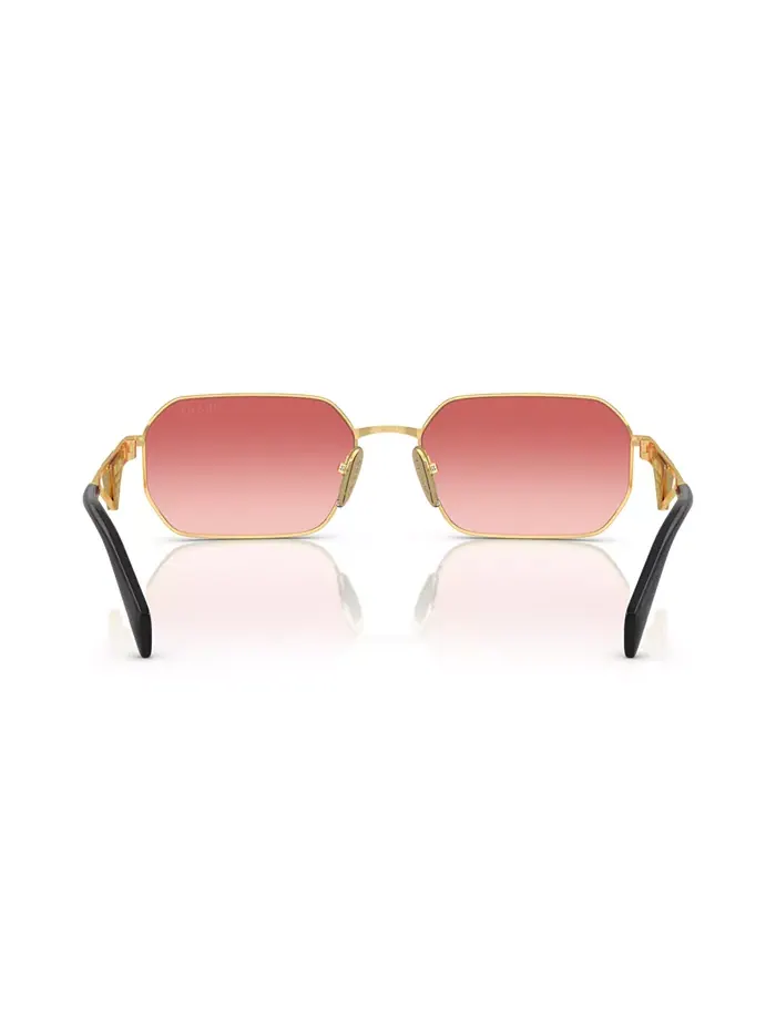 Женские солнцезащитные очки Symbole Geometric, модель PR A51S PRADA — изображение 3 из 6, золото