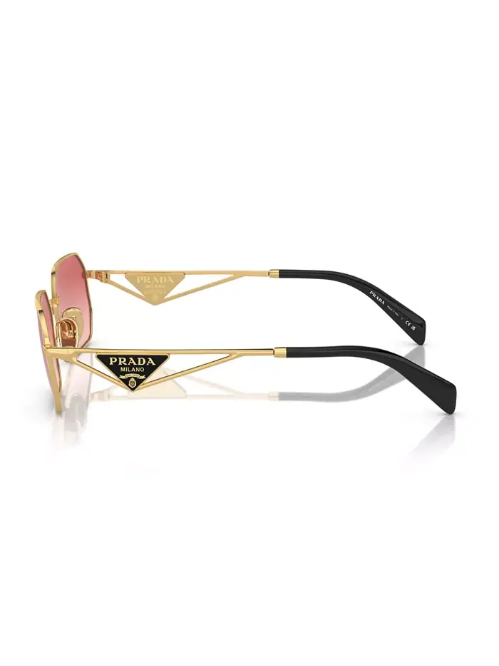 Женские солнцезащитные очки Symbole Geometric, модель PR A51S PRADA — изображение 4 из 6, золото