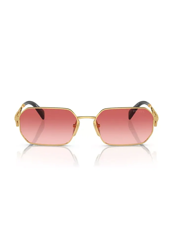 Женские солнцезащитные очки Symbole Geometric, модель PR A51S PRADA — изображение 5 из 6, золото