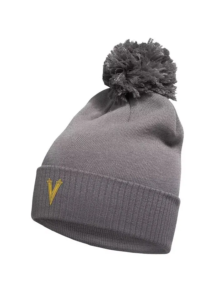 Мужская шапка Vegas Golden Knights Charcoal 2024 NHL Winter Classic с манжетами и помпоном adidas