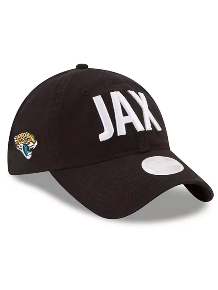 Женская регулируемая кепка Jacksonville Jaguars Hometown 9TWENTY черного цвета New Era — изображение 3 из 4