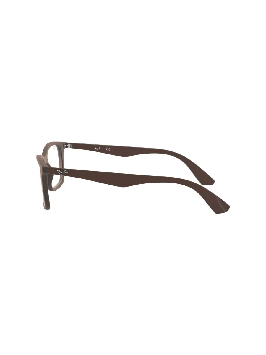 Квадратные очки унисекс, RB7047 Ray-Ban — изображение 2 из 5, прозрачный коричневый
