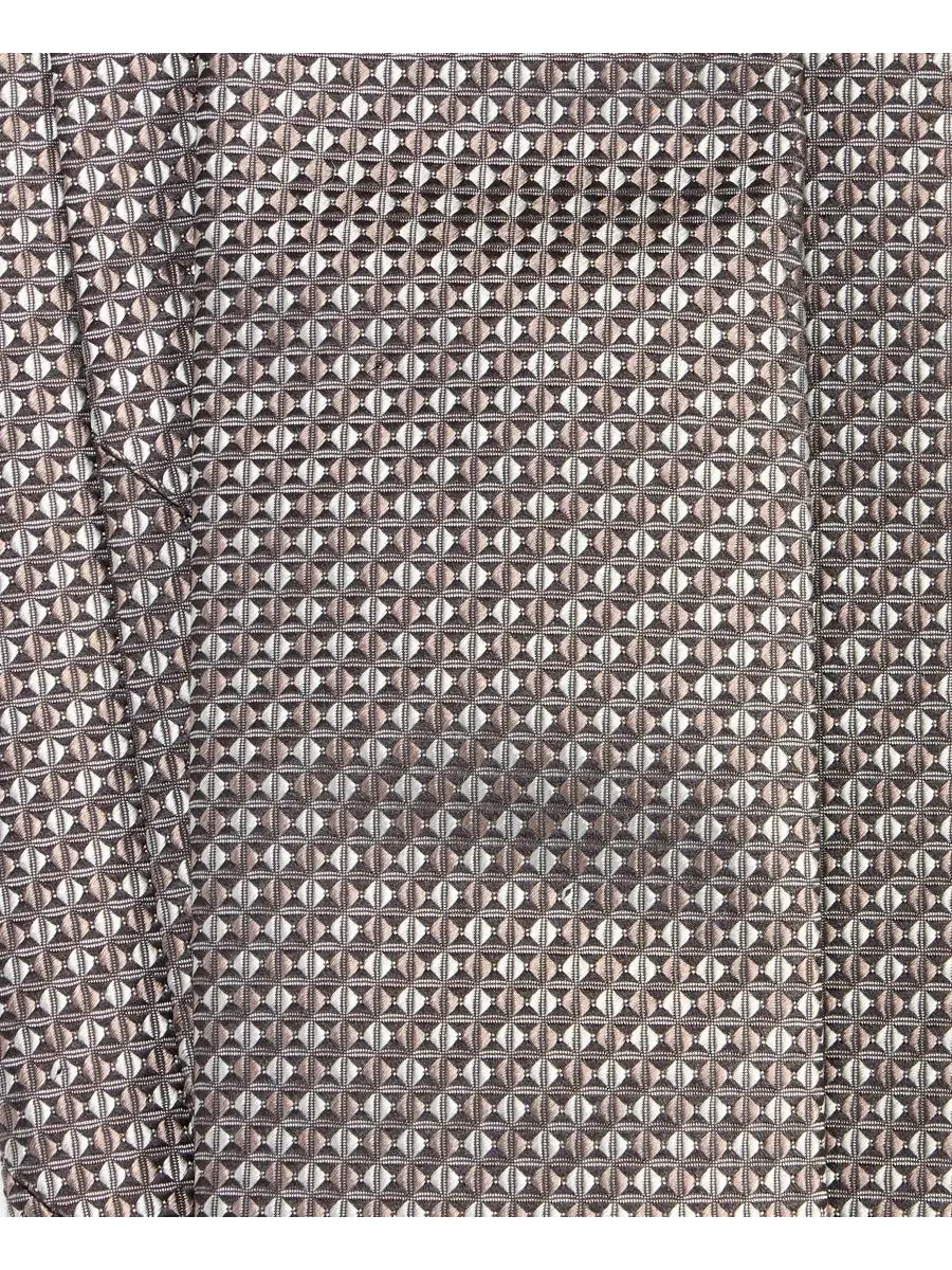 Шелковый галстук-слим Neat Pattern Hugo Boss — изображение 3 из 3, бежевый