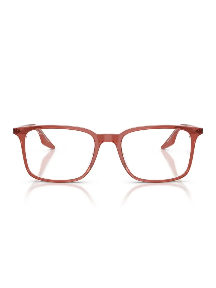 Очки унисекс прямоугольной формы, RB5421 Ray-Ban — изображение 4 из 5, коричневый прозрачный