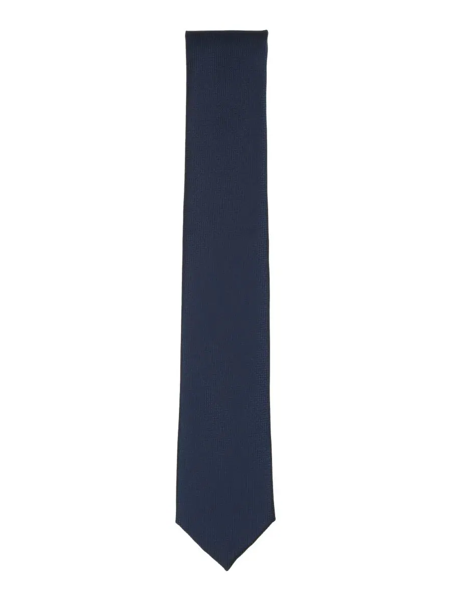 Мужской галстук Burnel Micro Check Slim Tie Alfani — изображение 2 из 3, темно-синий