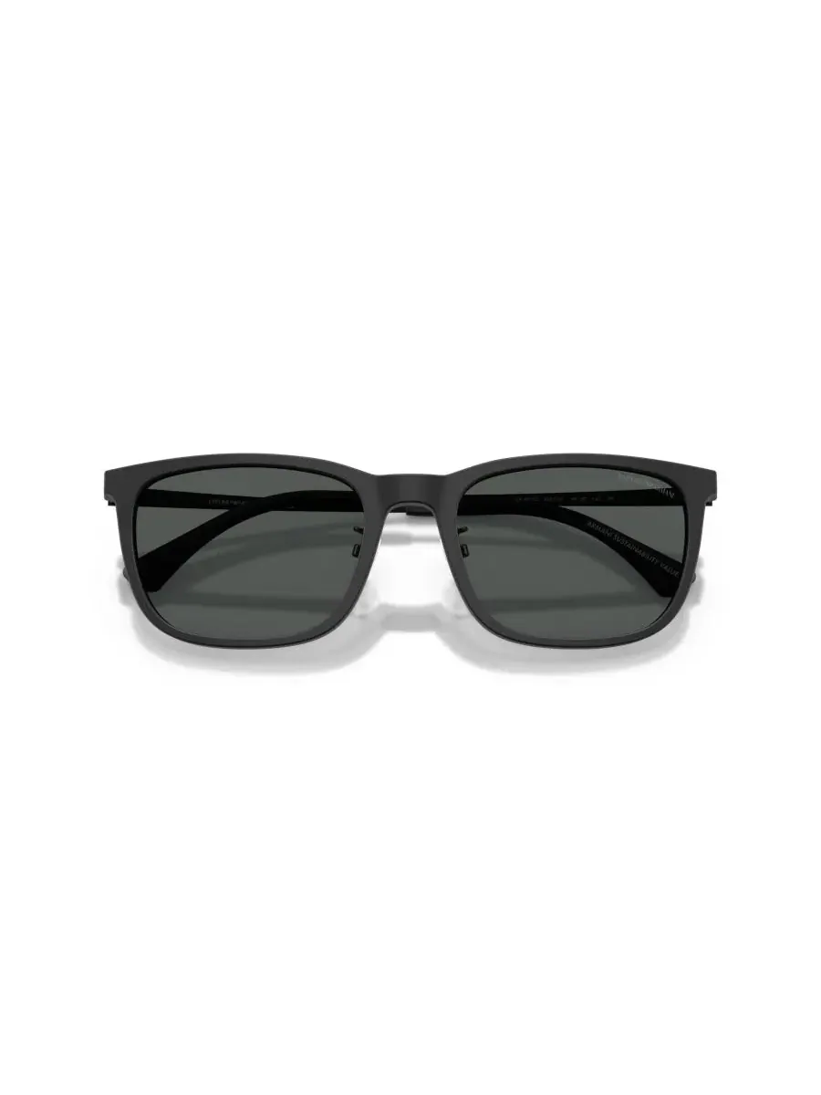 Мужские квадратные солнцезащитные очки, EA4275D Emporio Armani — изображение 2 из 6, черный