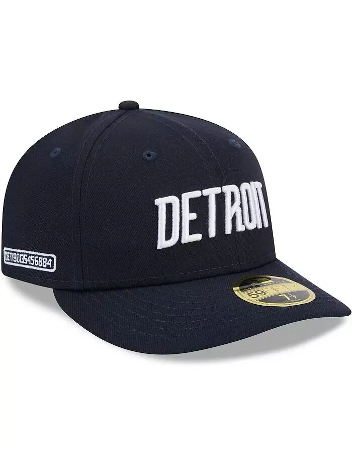 Мужская темно-синяя бейсболка Detroit Tigers 2024 City Connect Low Profile 59FIFTY Fitted New Era