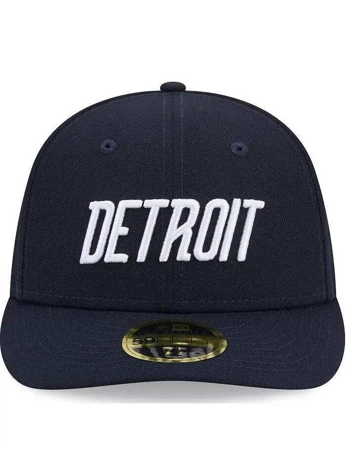 Мужская темно-синяя бейсболка Detroit Tigers 2024 City Connect Low Profile 59FIFTY Fitted New Era — изображение 2 из 4