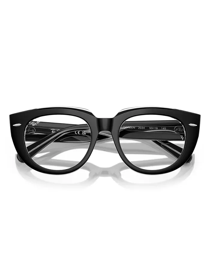Женские очки Doreen Optics, модель RB5586 Ray-Ban — изображение 5 из 6, черный прозрачный