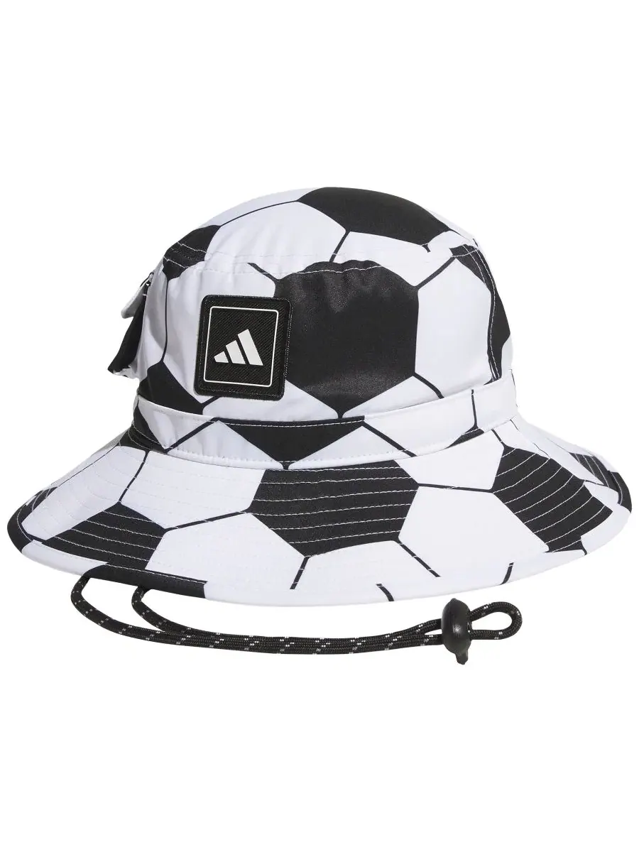Мужская панама в виде футбольного мяча Adidas — изображение 1 из 3, черный/белый