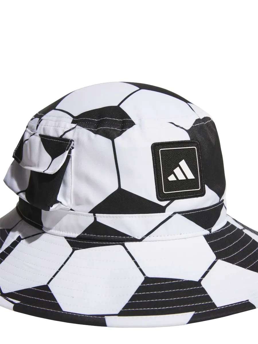 Мужская панама в виде футбольного мяча Adidas — изображение 3 из 3, черный/белый