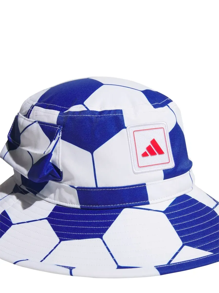 Мужская панама в виде футбольного мяча Adidas — изображение 2 из 3, белый