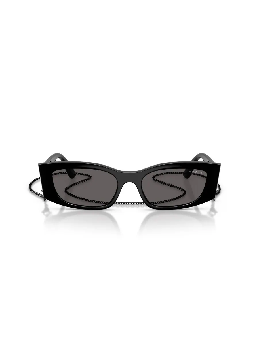 Женские прямоугольные солнцезащитные очки, VO5655SU Vogue Eyewear — изображение 2 из 7, черный