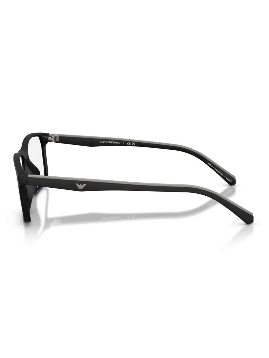 Мужские квадратные очки, EA3266U Emporio Armani — изображение 3 из 5, черный